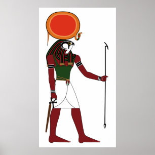 Poster Ra Dieu égyptien antique du Sun et rois
