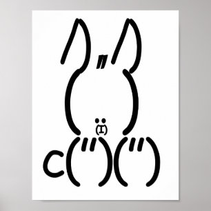 Poster Rabbit ASCII