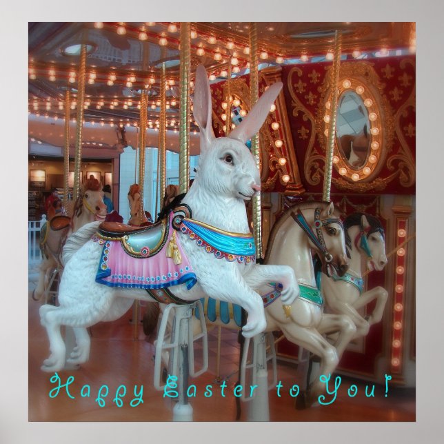 Poster Rabbit de Pâques sur Joyeux-Go-Round (Devant)