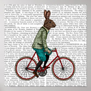 Poster Rabbit On Bike