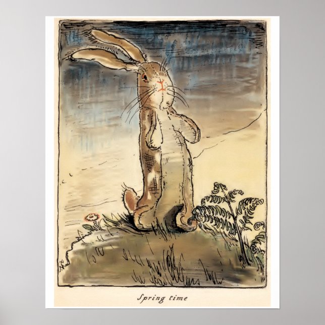 Poster Rabbit Velveteen, Heure du printemps (Devant)