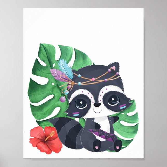 Poster Raccoon (Devant)