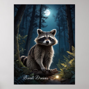 Poster Raccoon Adventure par Moonlight Wildlife