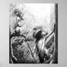 Raccoon et Randonnée d'écureuil (Le sentier)