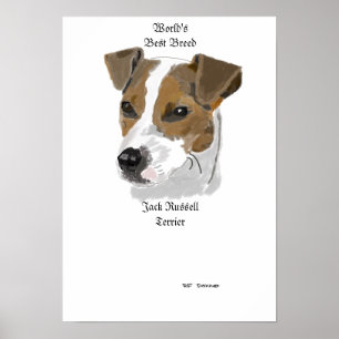 Poster Race du monde de Jack Russell la meilleure