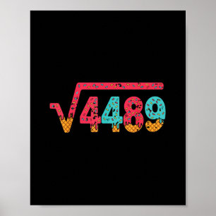 Poster Racine carrée 4489 Argot Prof de maths Six Sept 6 