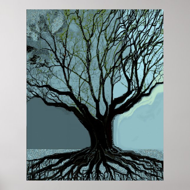 Poster Racines Bleues (Devant)