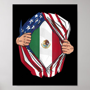 Poster Racines Mexicaines Croissance Usa Amérique Mexique