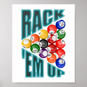 Poster Rack’em Up Billiards