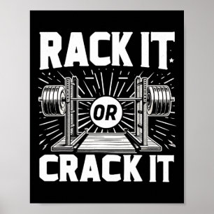 Poster Rack-Le Ou Crack-It Barbell Bodybuilding
