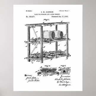 Poster Rack pour stocker et vieillir le brevet de whisky