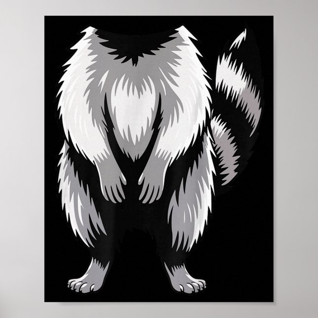 Poster Racoon Shirt Adult Kids Men Women Racoon Costume  (Devant)