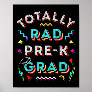 Poster Rad Pré-k Grad Cadeau Amusants Garçon Prek Graduat