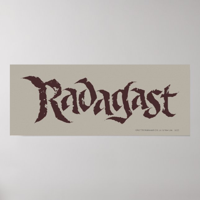 Poster RADAGAST™ Nom solide (Devant)