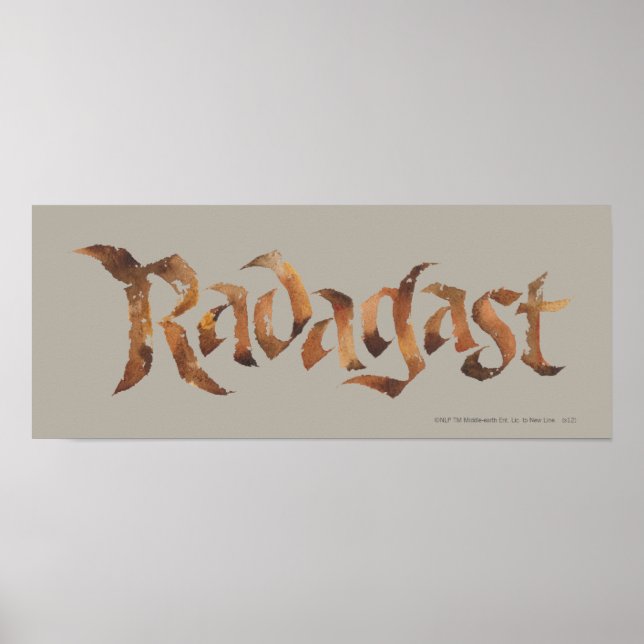 Poster RADAGAST™ Nom Texté (Devant)
