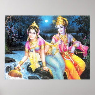 Poster radha-krishna