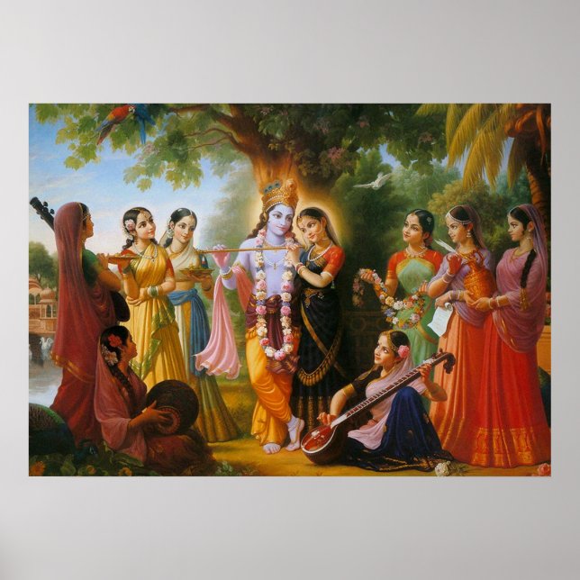 Poster Radha-Krishna (Devant)