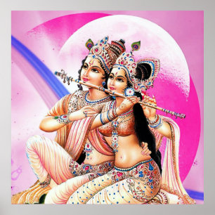 Poster radha-krishna