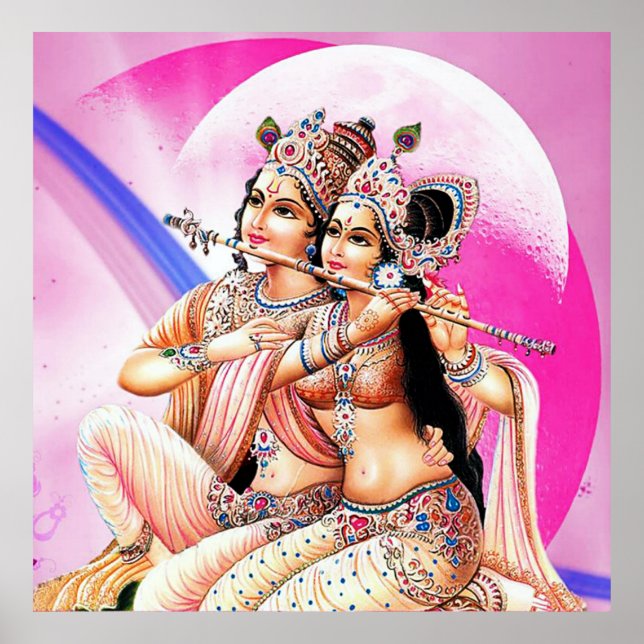 Poster radha-krishna (Devant)