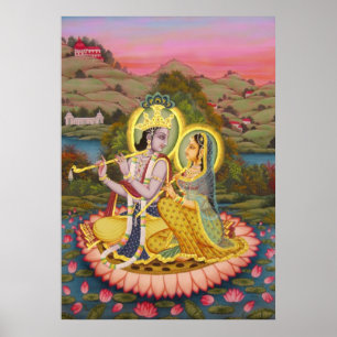 Poster Radha Krishna sur l'affiche de Lotus