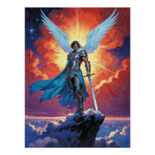 Poster Radiance de Justice Archange Michel