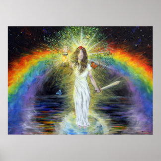 Poster radiant de mariée