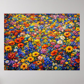 Poster Radiant Horizon: The Infinite Wildflower Surge