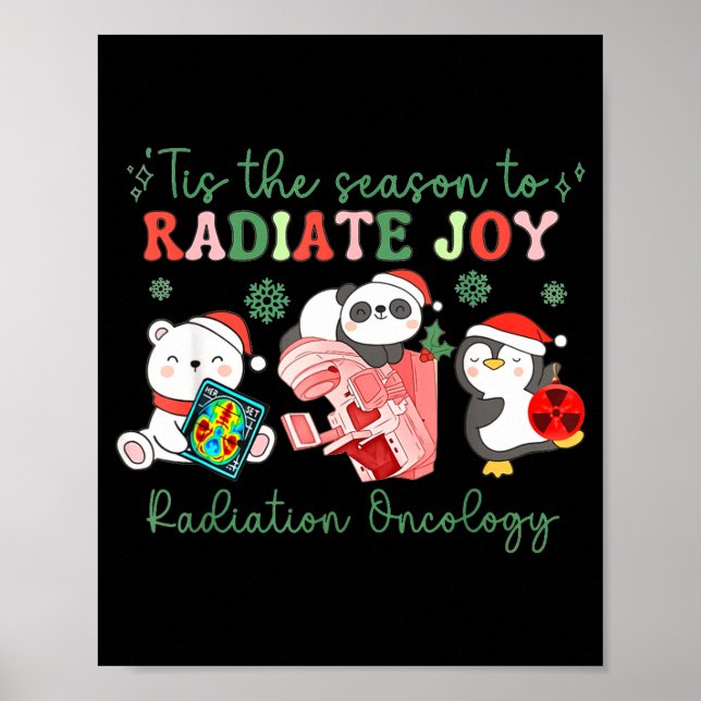 Poster Radiation Therapy Christmas Radiation Therapy Radi (Devant)
