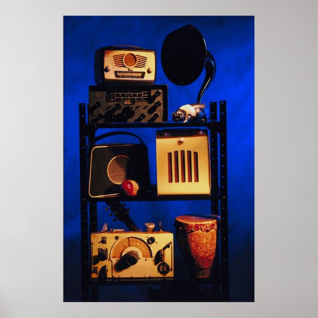 Poster Radio antique (Devant)