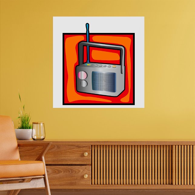 Poster Radio rétro (Créateur téléchargé)