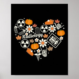 Poster Radiologie Automne Coeur Xray Tech Automne Citroui