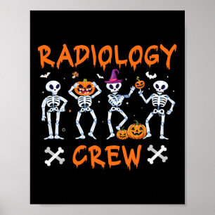 Poster Radiologie Dancing Crew Ghost Automne Rad Tech X