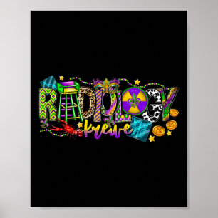 Poster Radiologie Krewe Mardi Gras Rad Tech Radiologie