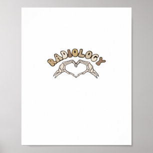 Poster Radiologie Squelette Coeur Mains Classique