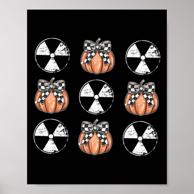 Poster Radiology Pumpkin Coquette Fall Autumn Xray Tech H (Devant)