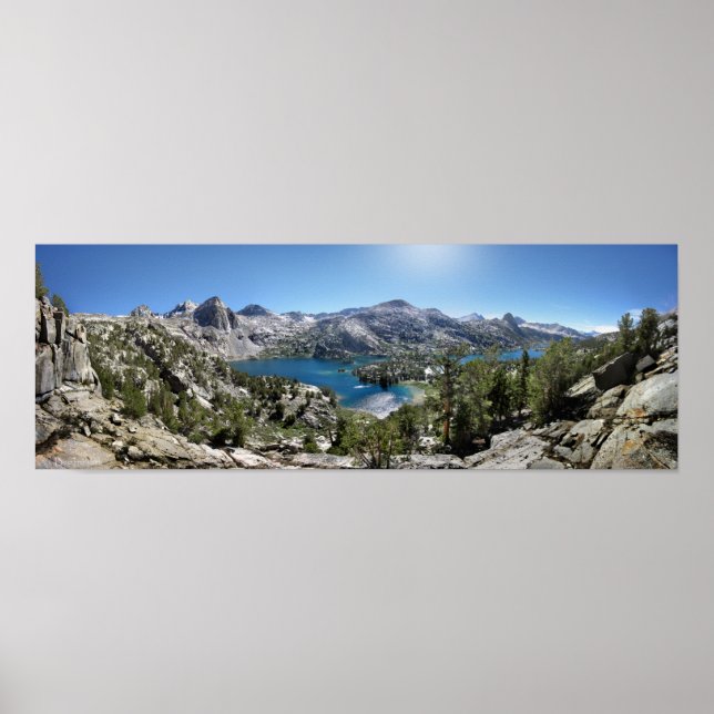 Poster Rae Lakes - sentier John Muir - Kings Canyon (Devant)