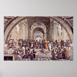 Poster Raffaello Sanzio da Urbino - The School of Athens