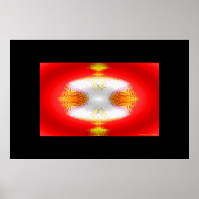 Poster Raffinage de l'or sur Red (Devant)