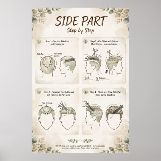 Poster Rafle sur le côté étape par étape