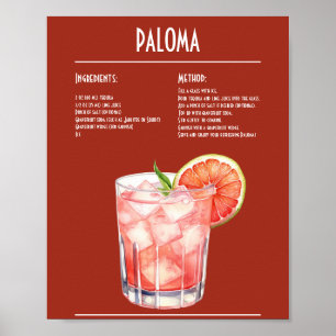 Poster Rafraîchir la barre de recettes Paloma