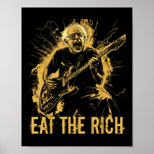 Poster Rage Contre L'Oligarchie Bernie Sanders Lutte Cont