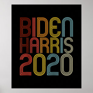Poster Raglan graphique Vintage rétro Biden Harris 2020