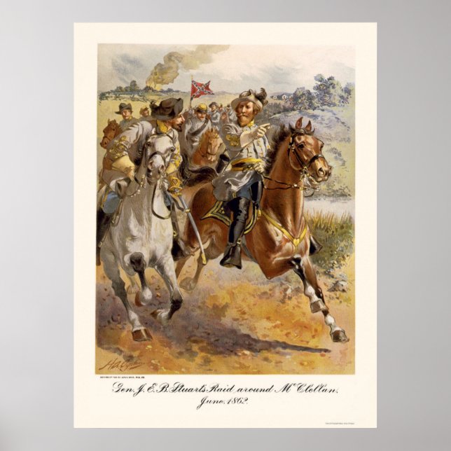 Poster Raid du général Stuart par Henry Alexander Ogden (Devant)