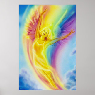 Poster Rainbow Angel par Lisa Iris