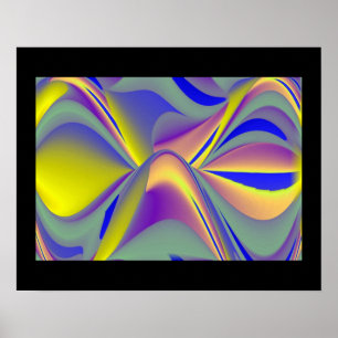 Poster Rainbow Eye, 3D Art Abstrait