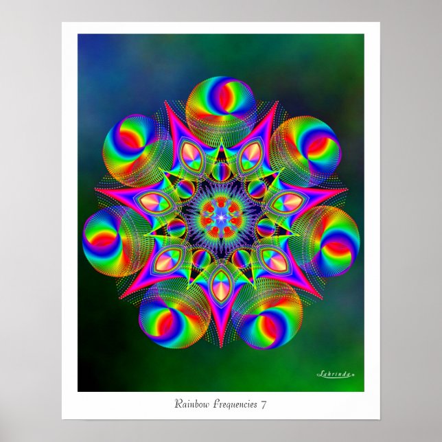 Poster Rainbow Frequency 7 (Devant)