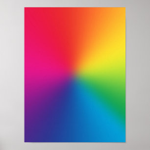 Poster Rainbow Gradient - Customisé Rainbows Modèle