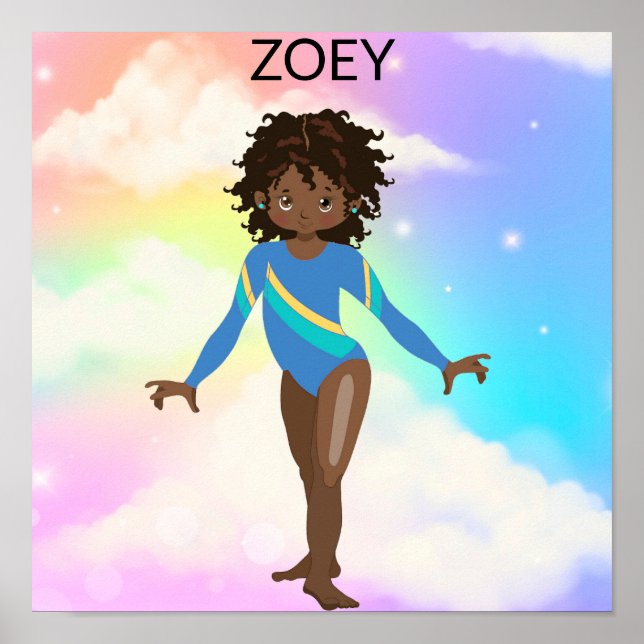 POSTER RAINBOW GYMNASTICS GYMNAST (Devant)