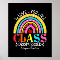 Rainbow I Love You All Class Rejeté Garderie