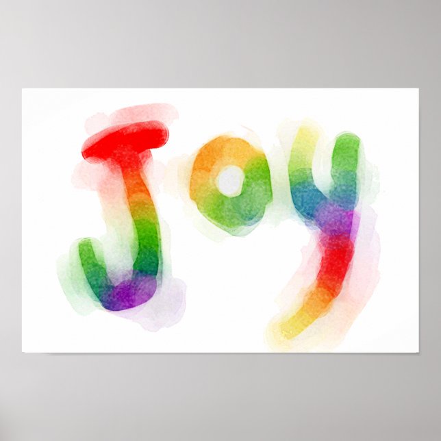 Poster Rainbow Joy (Devant)